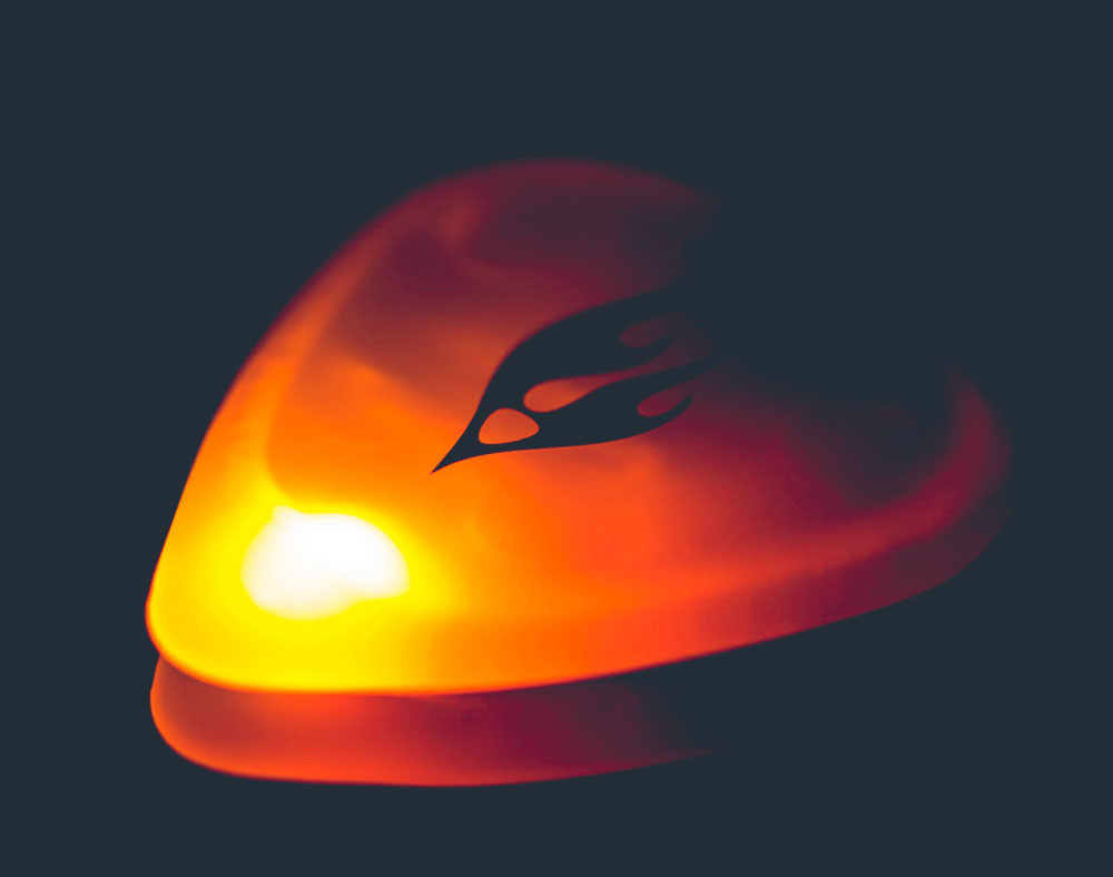 flame orange firefly pick